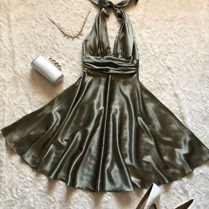 Stunning Silky Halter Dress